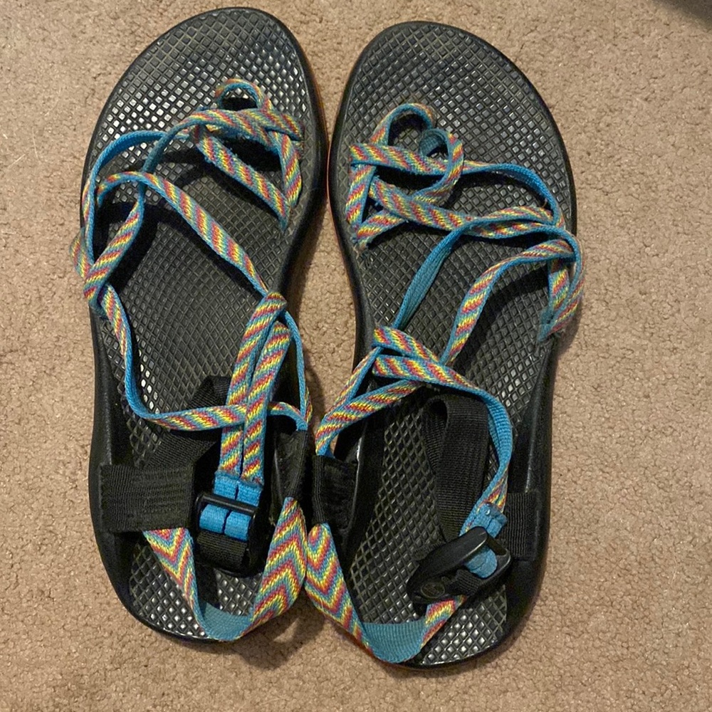 Chacos! Rainbow! size 9